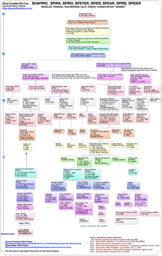 SHAPIRO (SPIRA/SPEYER) Rabbinical Dynasty From The 13th Century | Jews ...